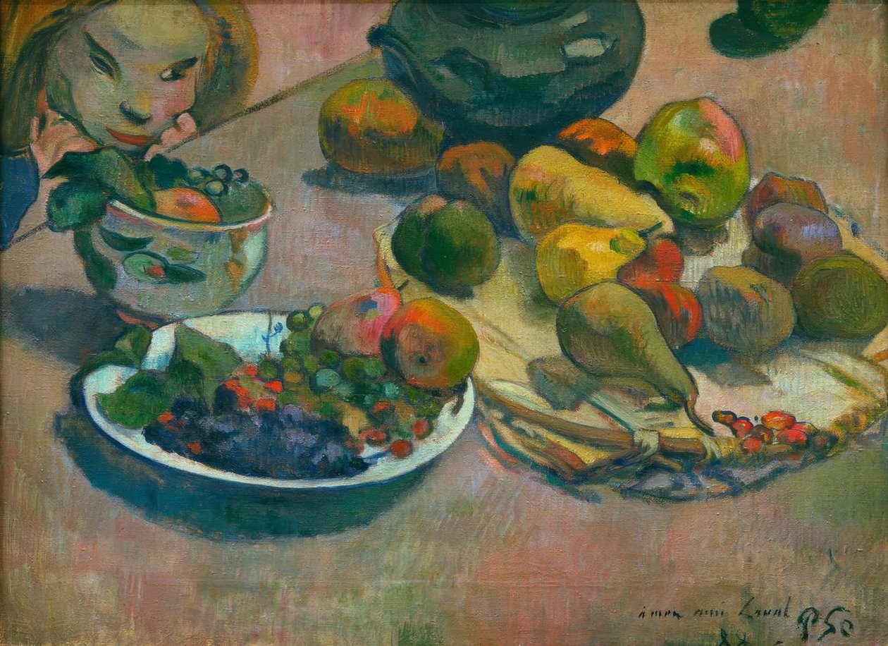 Naturaleza muerta con frutas de Paul Gauguin