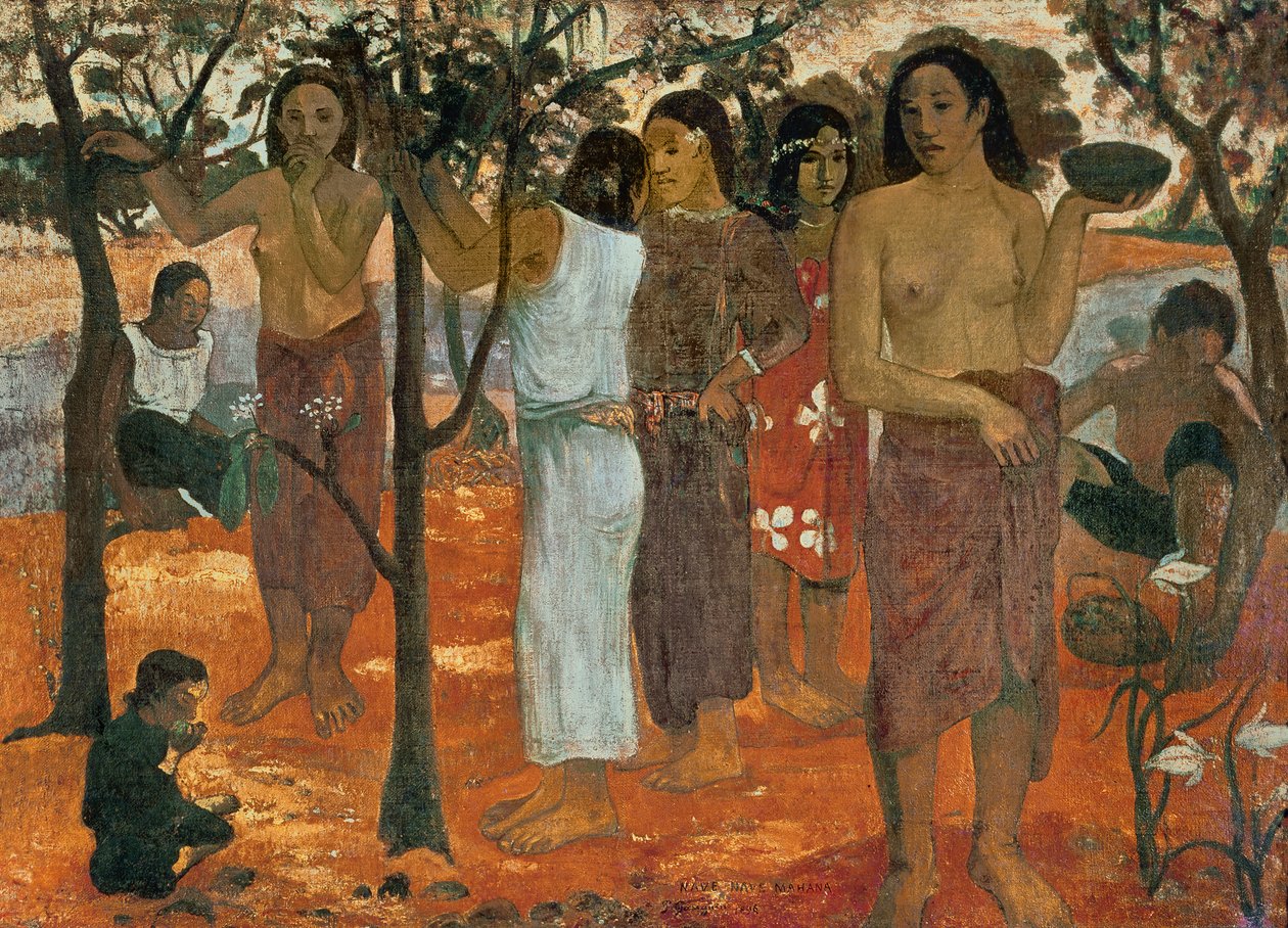 Nave Nave Mahana (Día delicioso), 1896 de Paul Gauguin