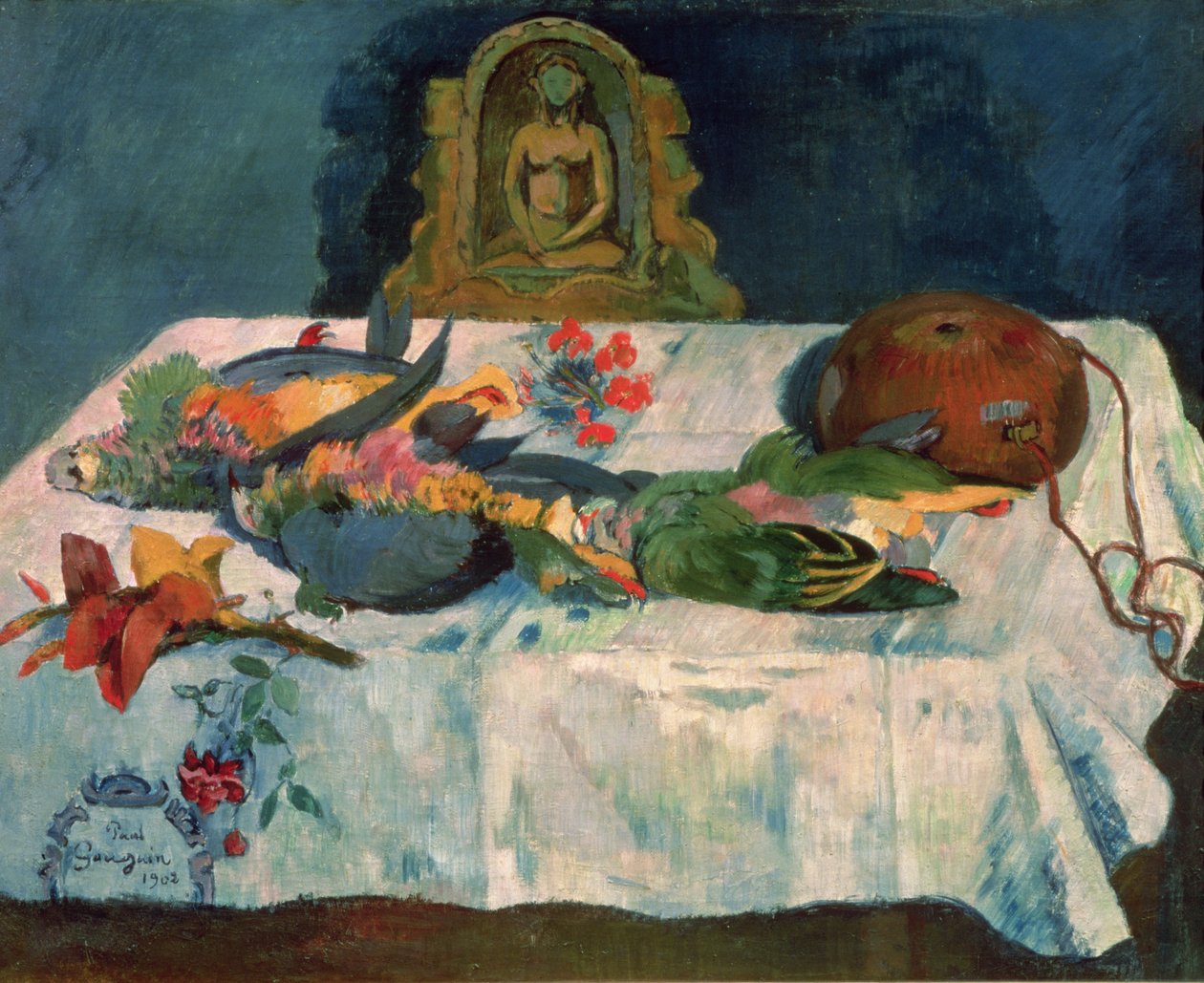 Naturaleza muerta con loros, 1902 de Paul Gauguin