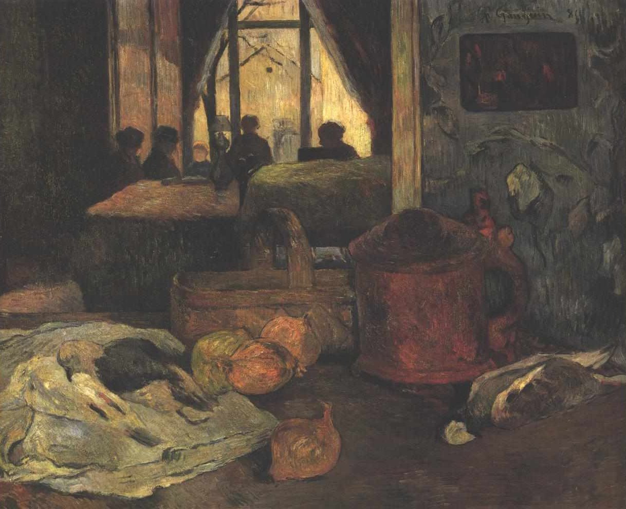 Naturaleza muerta con interior de Paul Gauguin