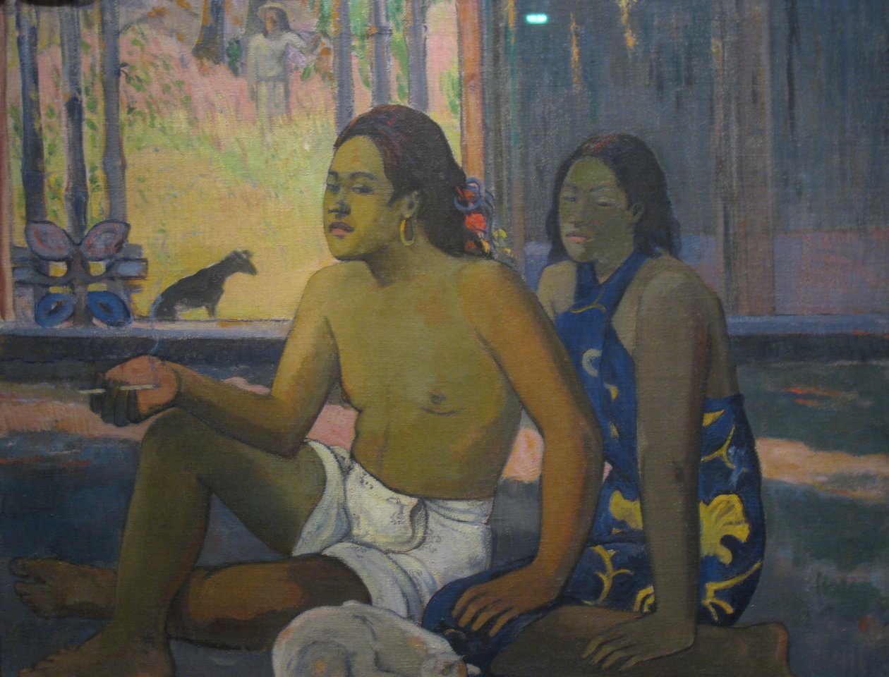 Tahitianos en una habitación de Paul Gauguin