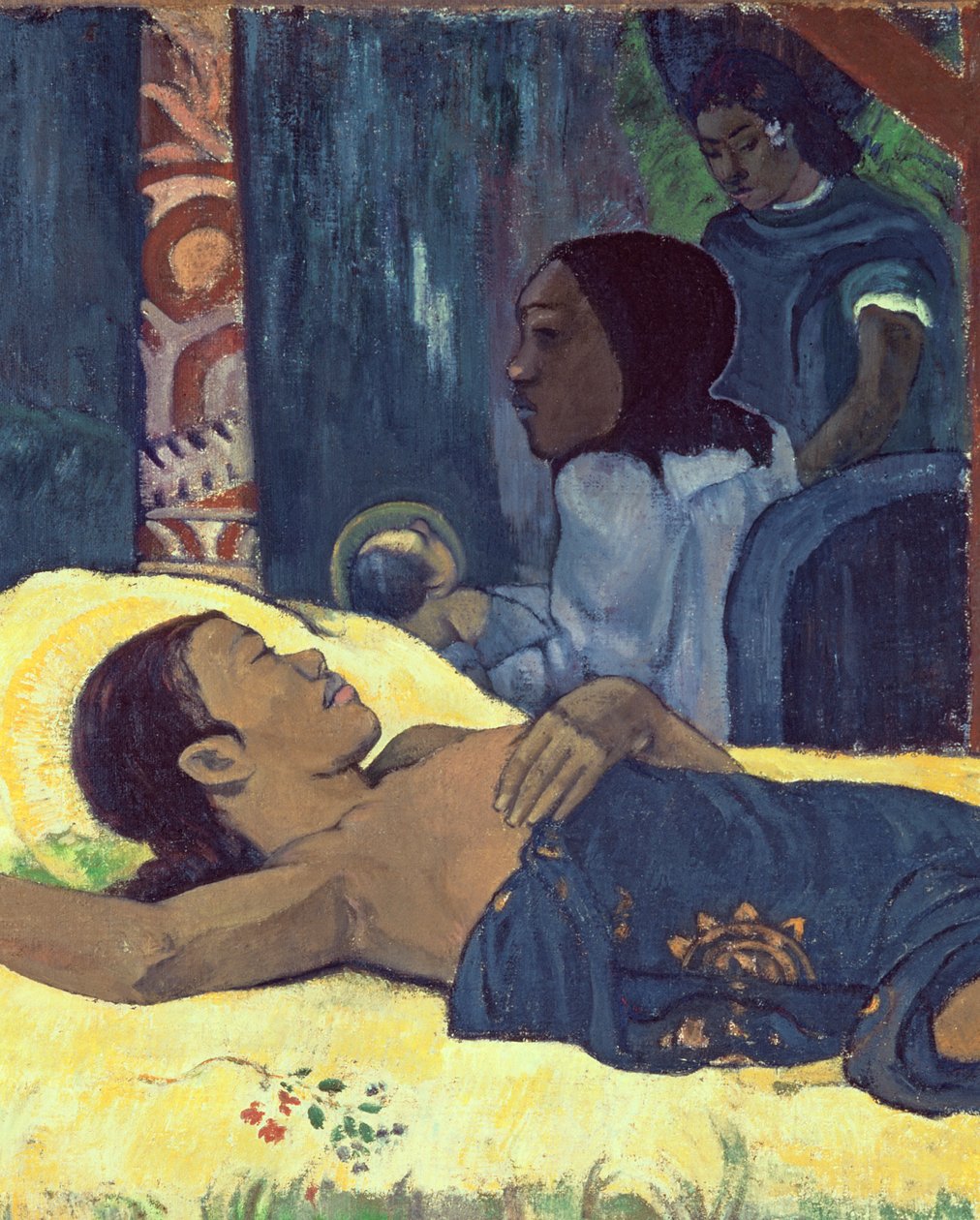 El nacimiento de Cristo, 1896 (detalle) de Paul Gauguin