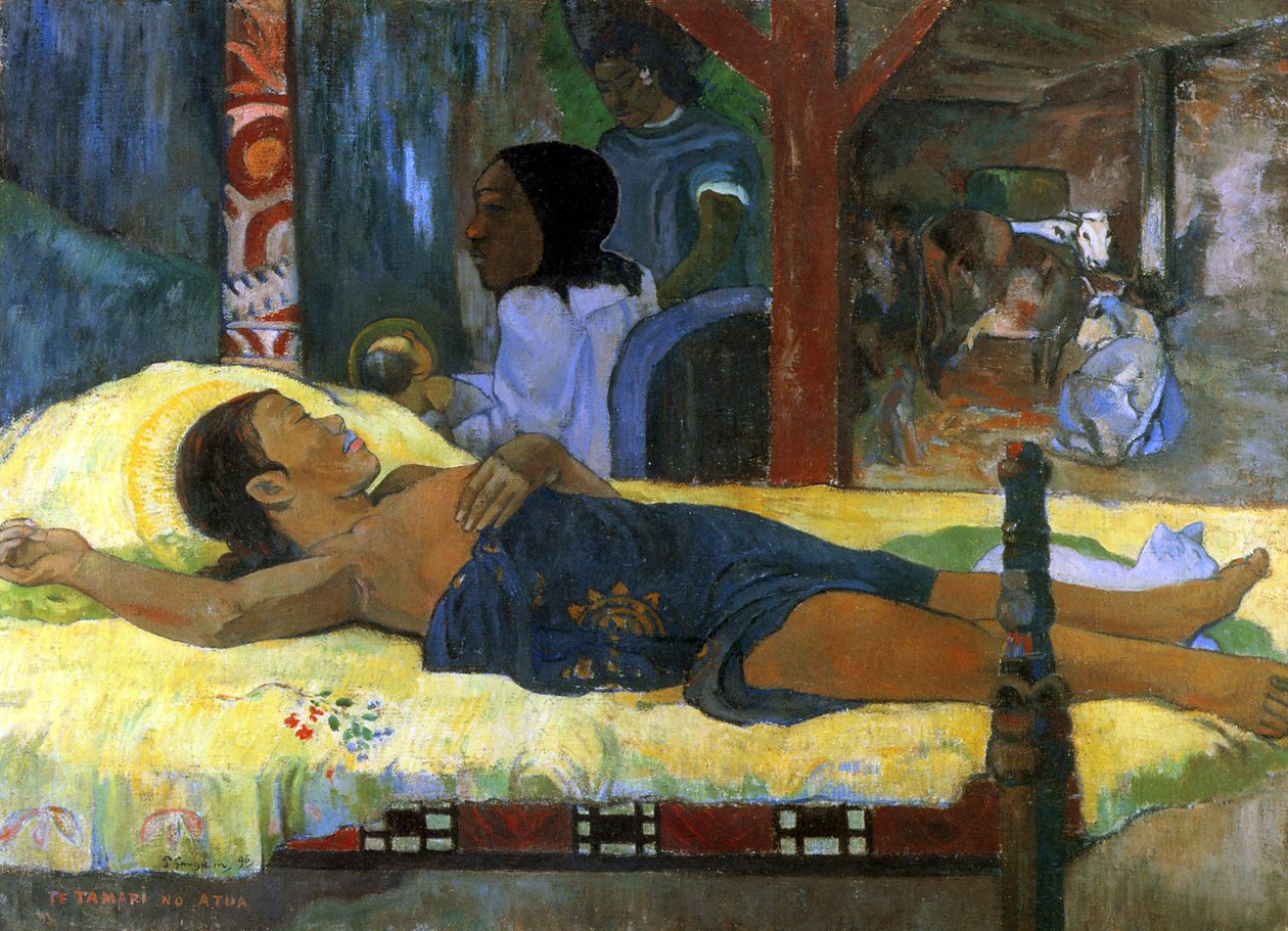 El Nacimiento de Cristo, 1896 de Paul Gauguin
