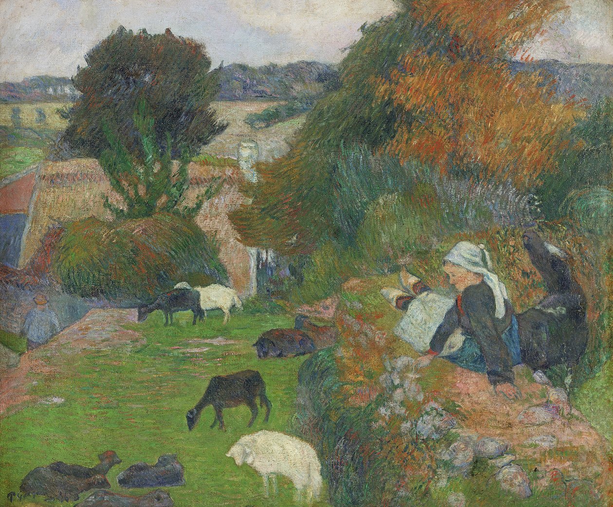 La pastora bretona, 1886 de Paul Gauguin