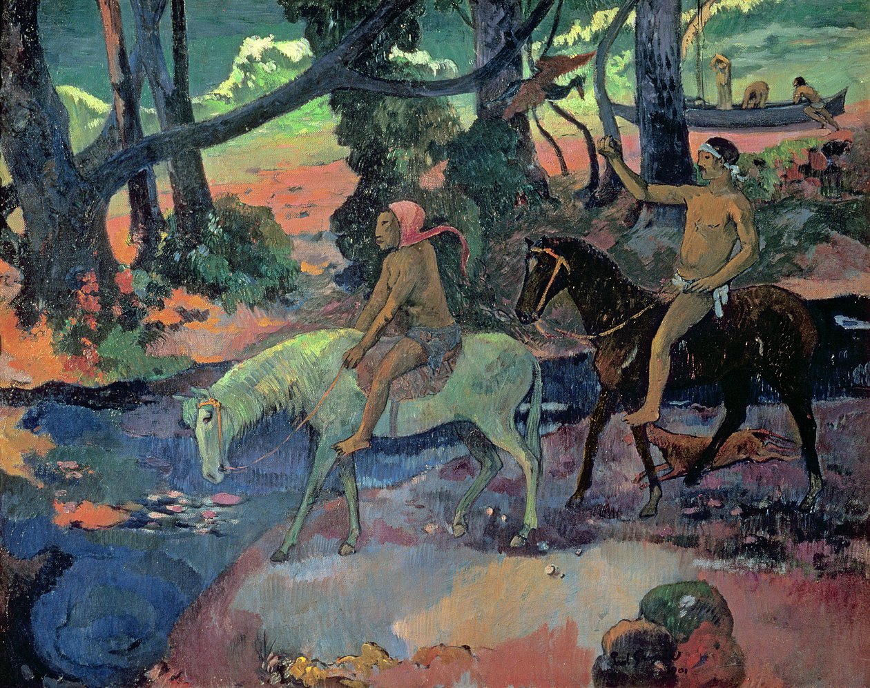 La Fuga, El Vado, 1901 de Paul Gauguin