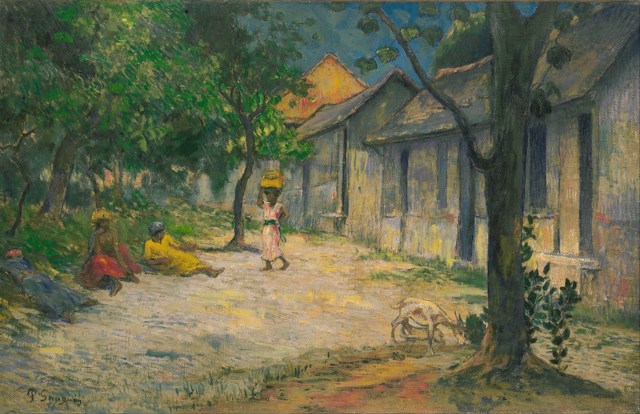 Pueblo en Martinica de Paul Gauguin