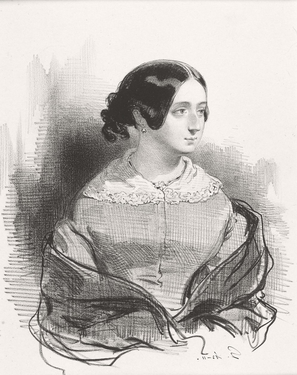 Mme. Montigny, 1842 de Paul Gavarni