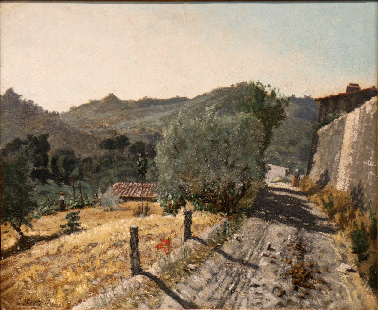 El camino en la colina de Paul Camille Guigou