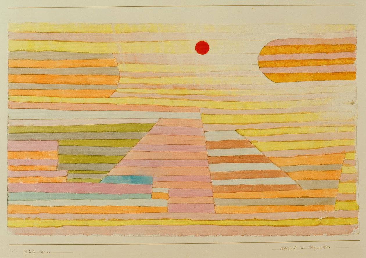 Atardecer en Egipto de Paul Klee