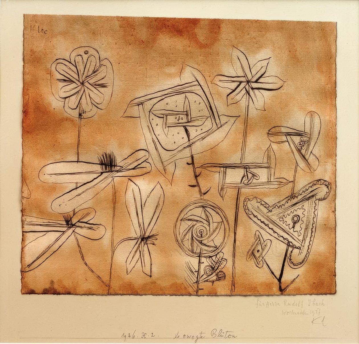 Flores en movimiento de Paul Klee