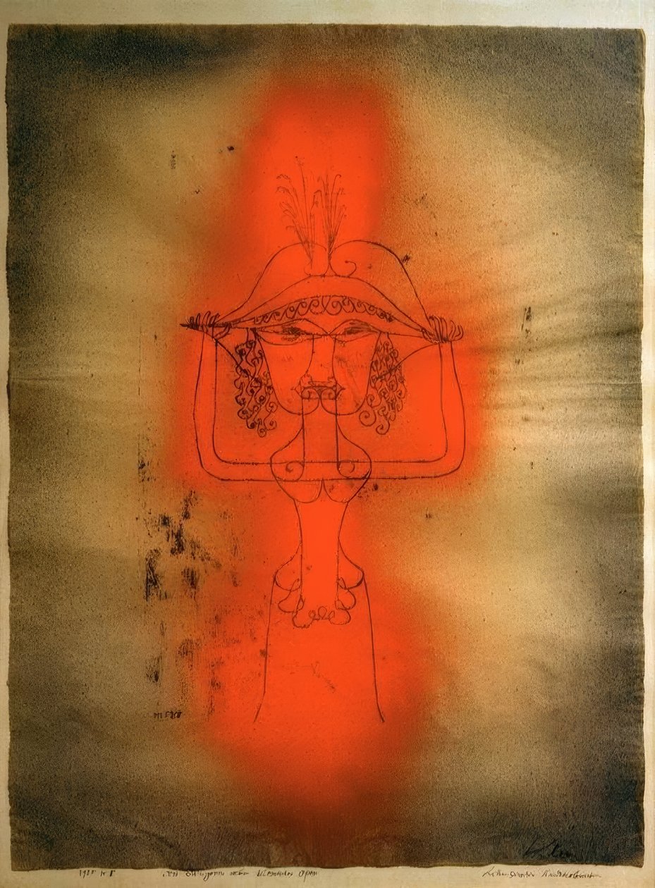 La cantante de la ópera cómica de Paul Klee