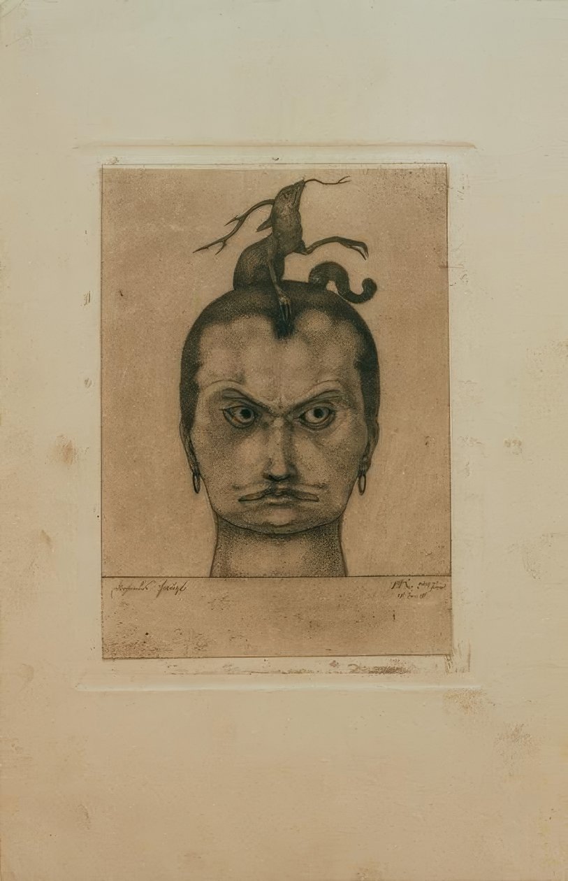 Cabeza amenazante de Paul Klee