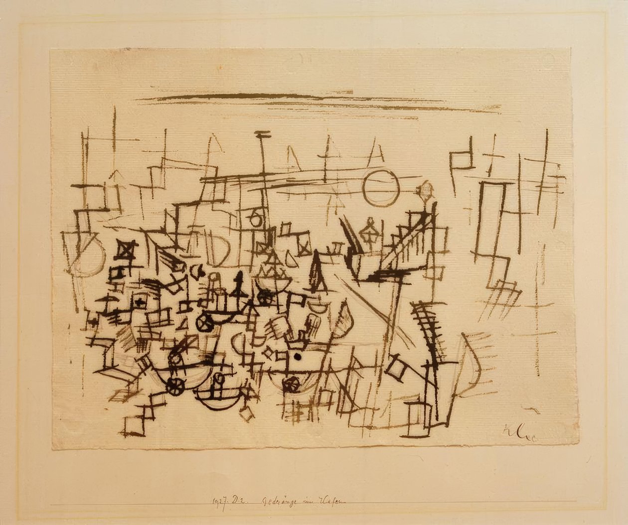 Multitud en el puerto de Paul Klee