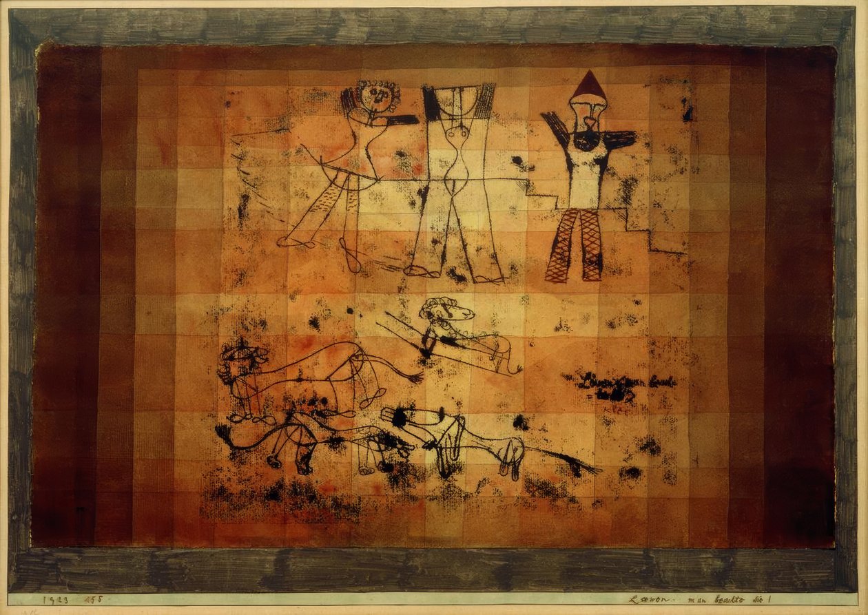 Leones, ¡obsérvalos! de Paul Klee