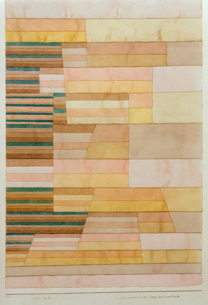 Monumento en la frontera de la tierra fértil de Paul Klee