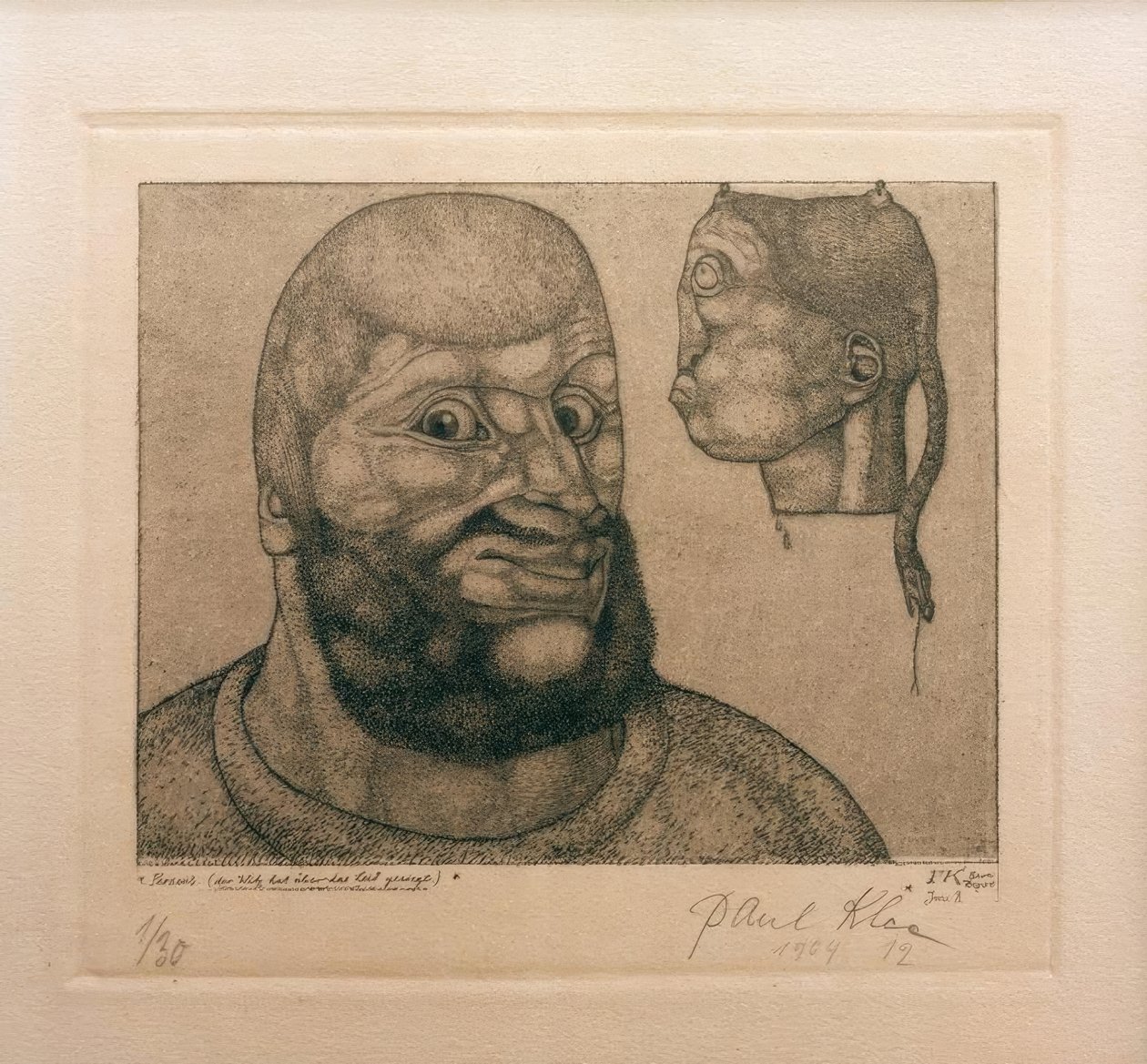 Perseo. (El chiste ha vencido al dolor) de Paul Klee