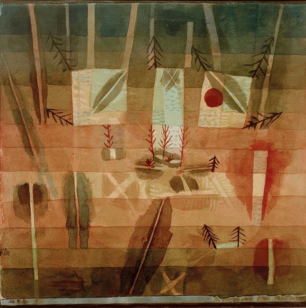 Fisonomía de una plantación de Paul Klee