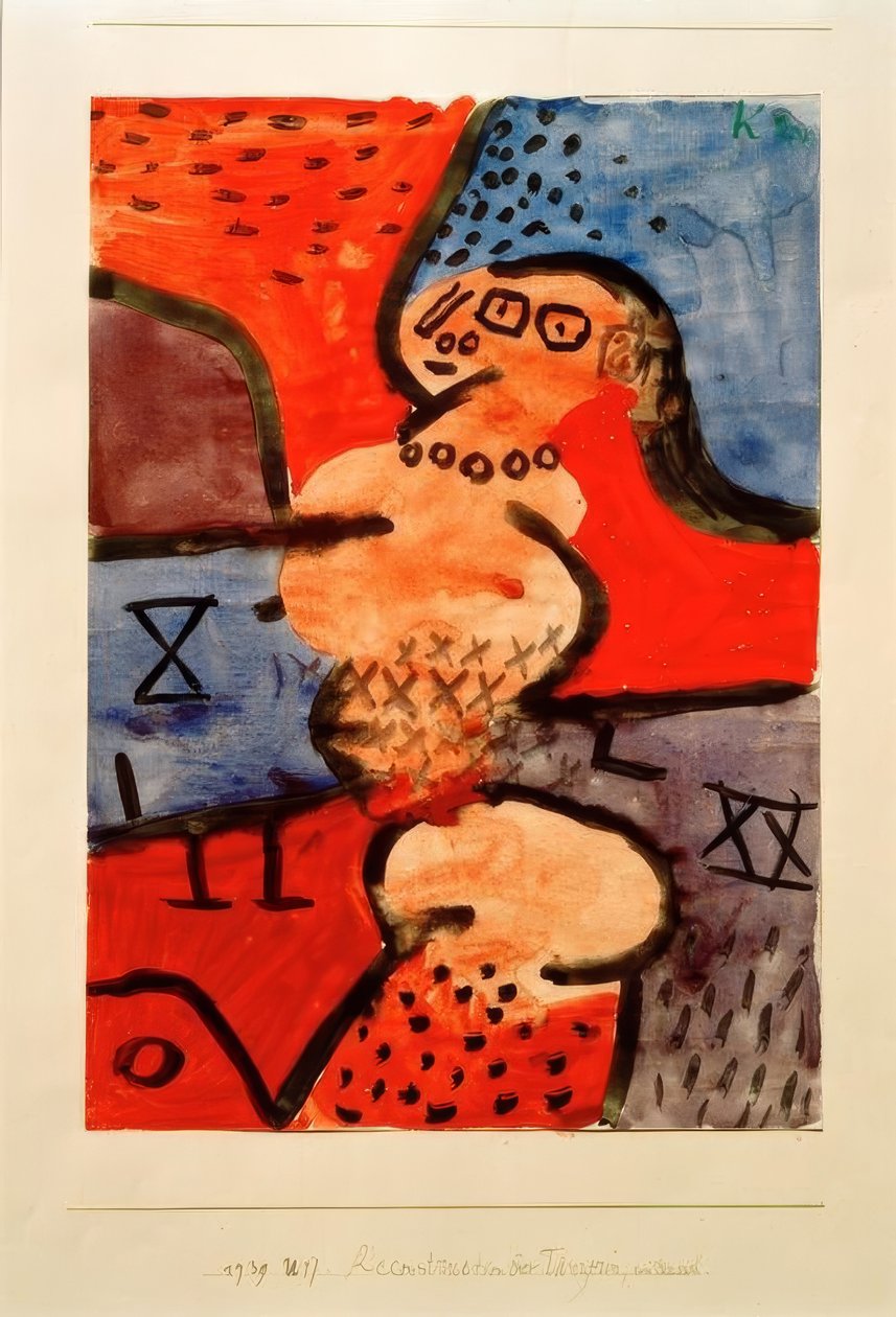 Reconstrucción de una bailarina, un intento de Paul Klee