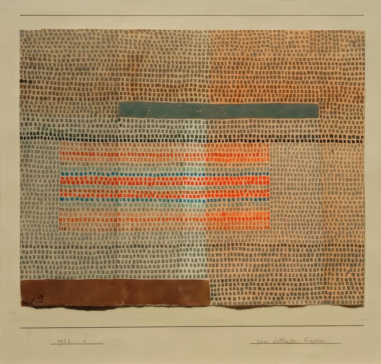 Dos capas acentuadas de Paul Klee