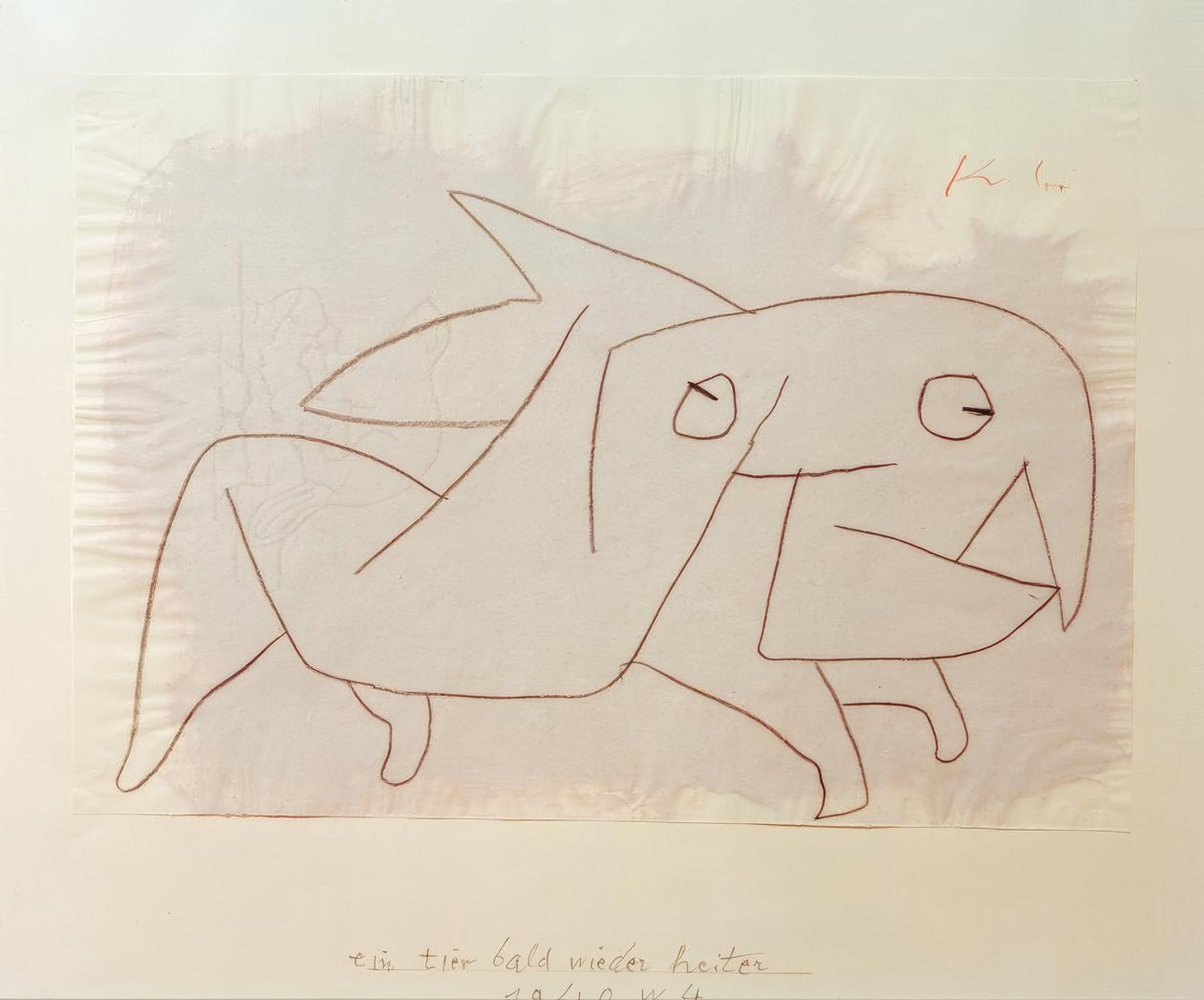 un animal pronto alegre de nuevo de Paul Klee