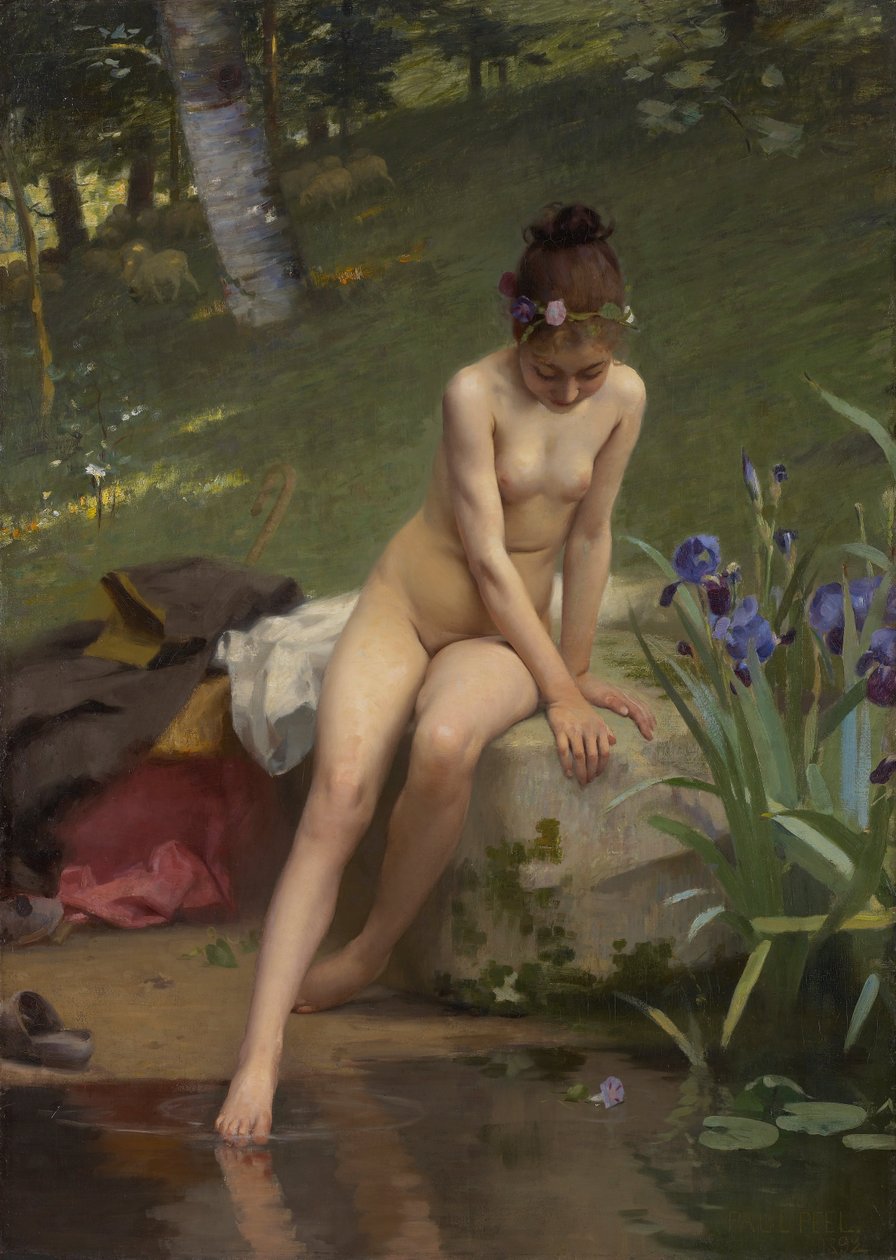 La pequeña pastora de Paul Peel