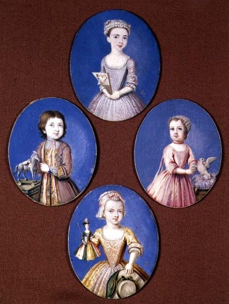 Miniatura de los Cuatro Niños Whitmore de Paul Peter Lens
