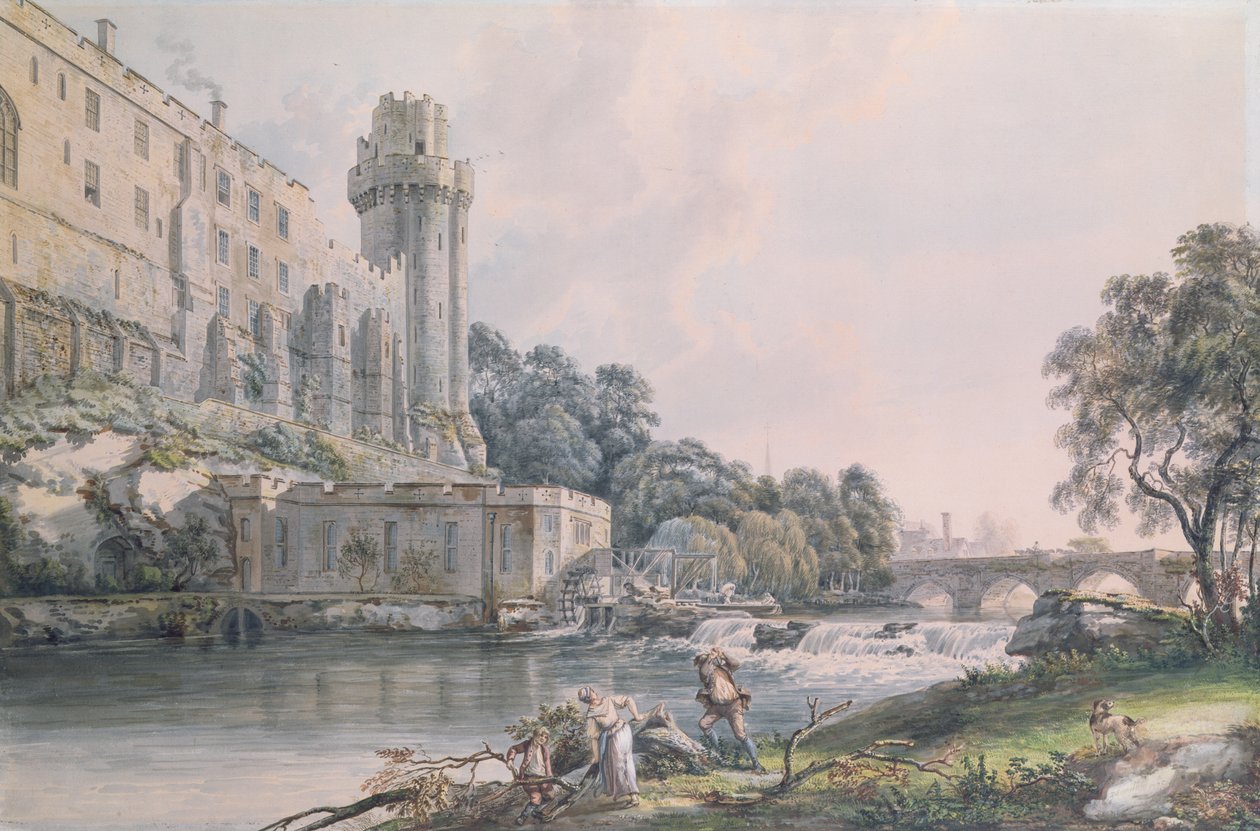 Torre de César y parte del Castillo de Warwick de Paul Sandby