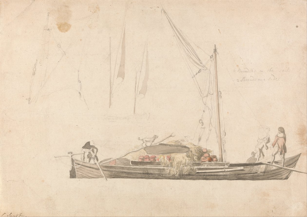 Barco de carga de Paul Sandby