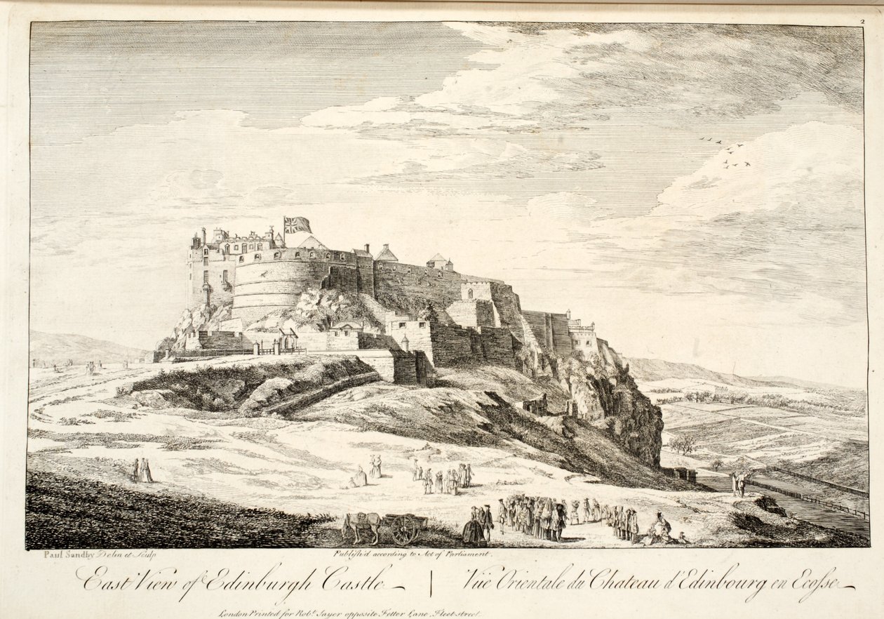 Vista Este del Castillo de Edimburgo, 