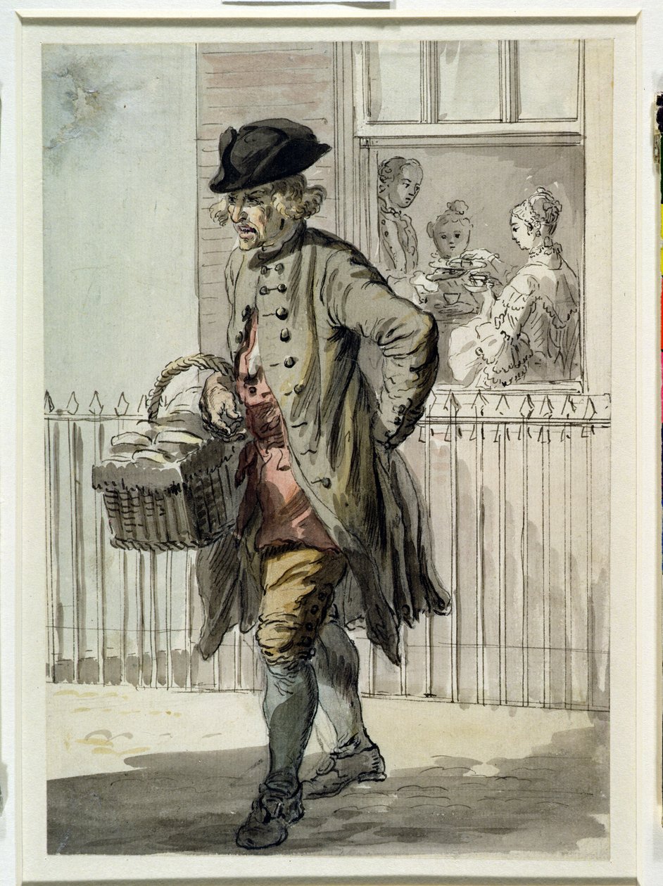 Gritos de Londres: Un hombre de muffins, c.1759 de Paul Sandby