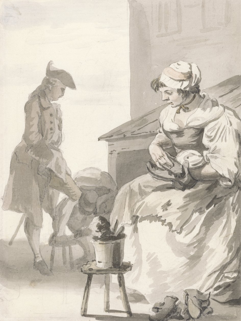 Gritos de Londres: Limpiabotas, c.1759 de Paul Sandby
