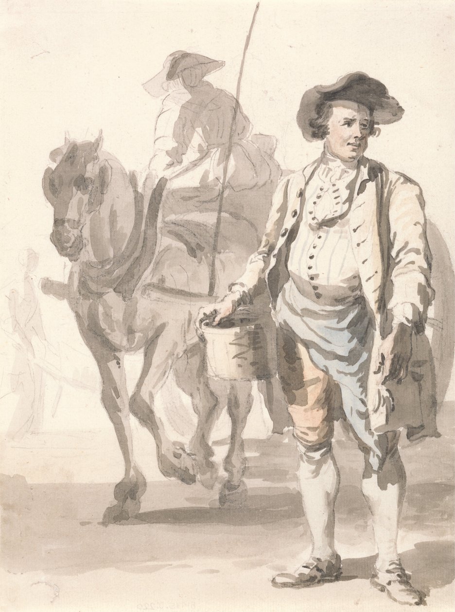 Gritos de Londres: Un hojalatero y su esposa de Paul Sandby