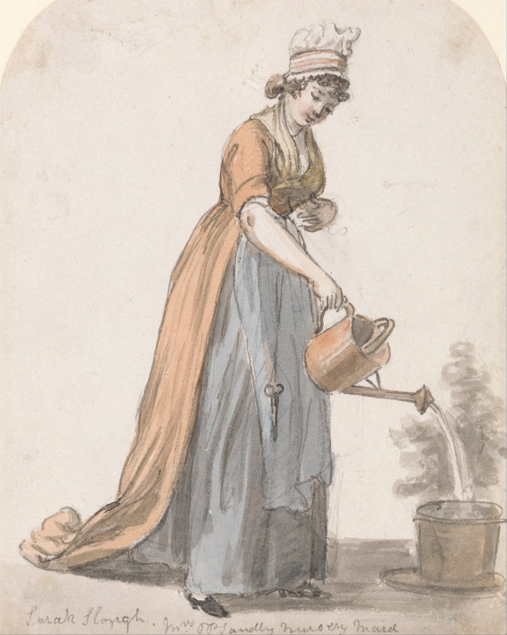 Sara Hough, niñera de la Sra. T. P. Sandby de Paul Sandby