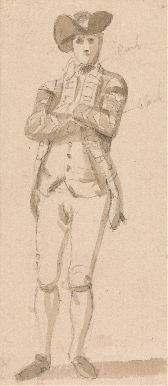Figura de pie de un joven de Paul Sandby
