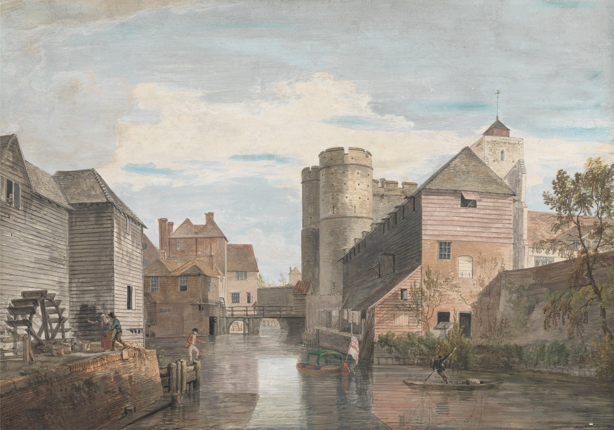 La Puerta Oeste, Canterbury de Paul Sandby