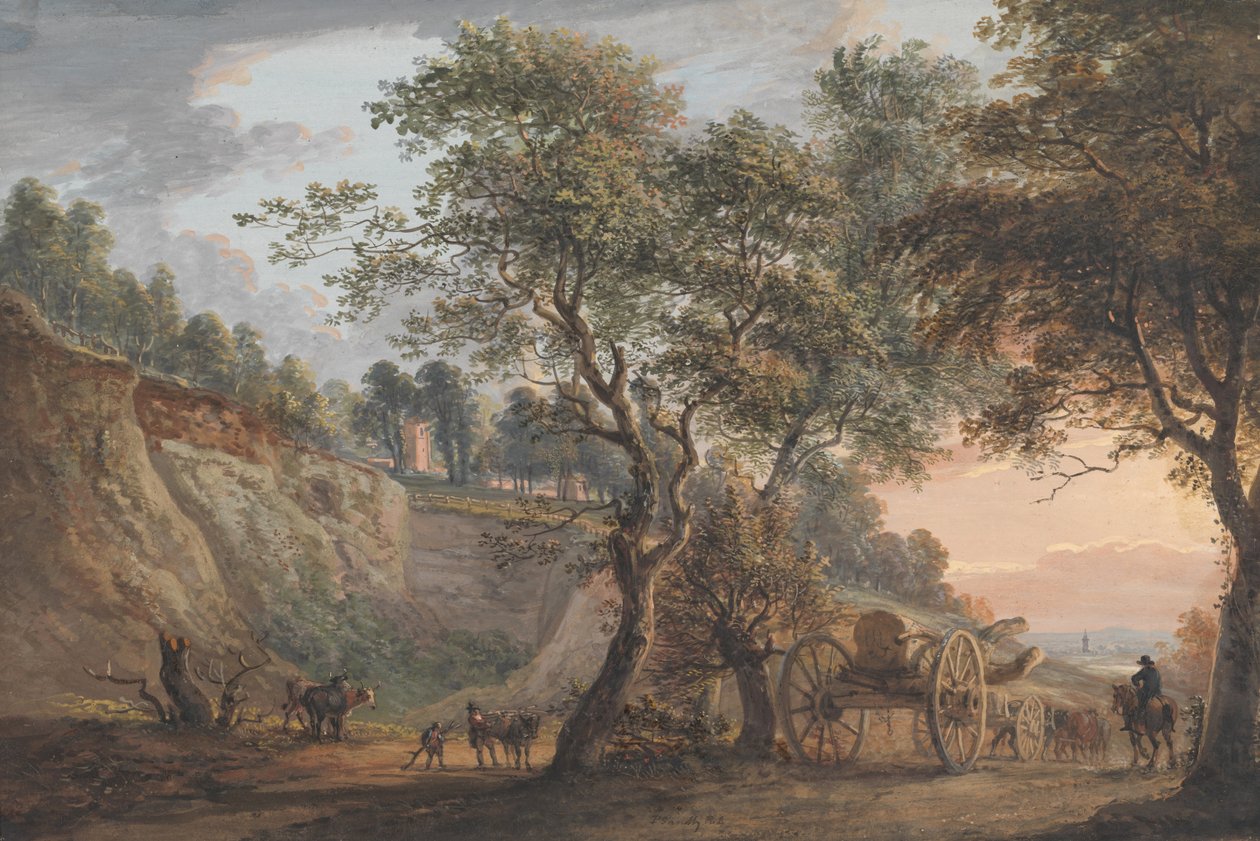 Vista en Charlton, Kent de Paul Sandby