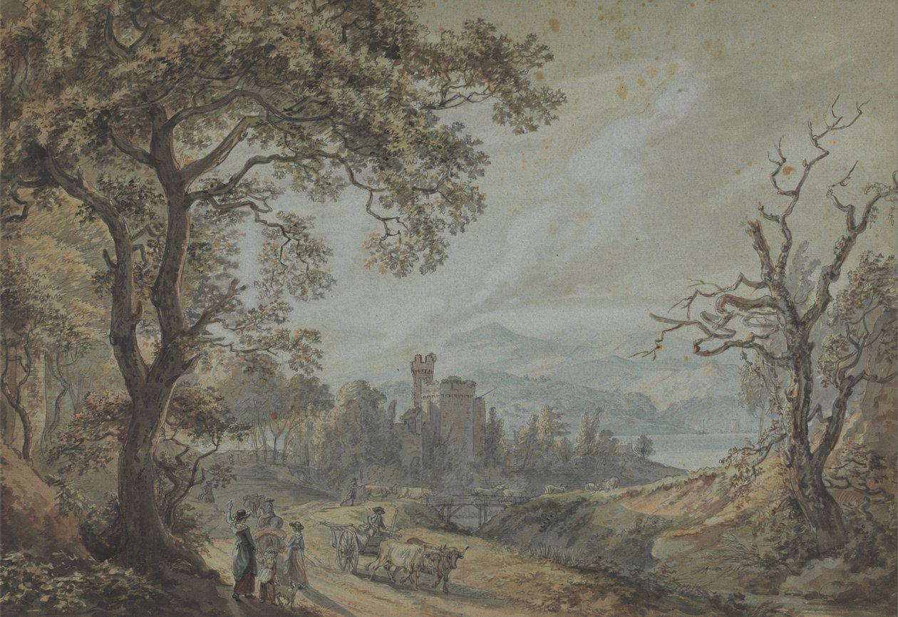 Vista en Gales de Paul Sandby