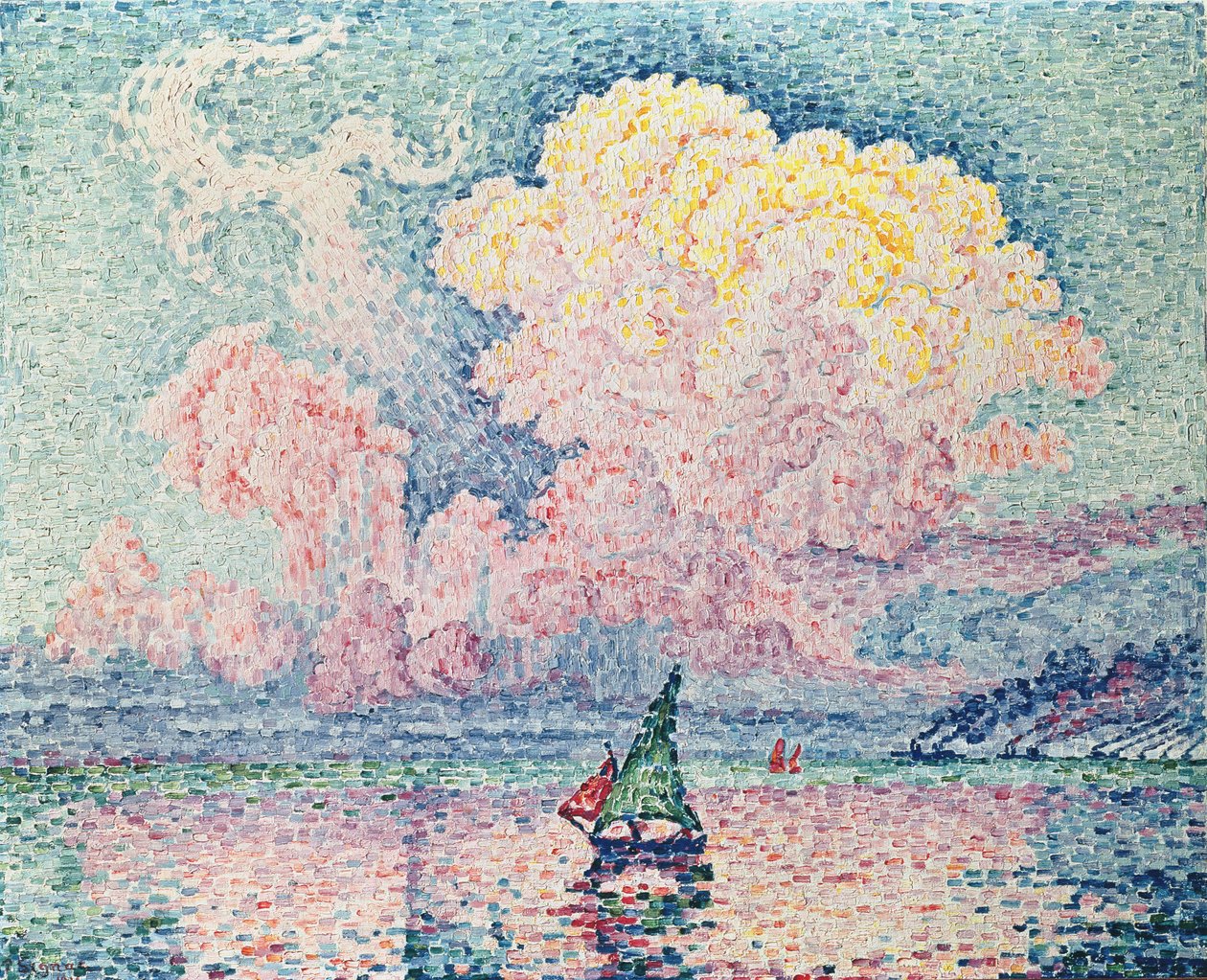 Antibes, la nube rosa, 1916 de Paul Signac