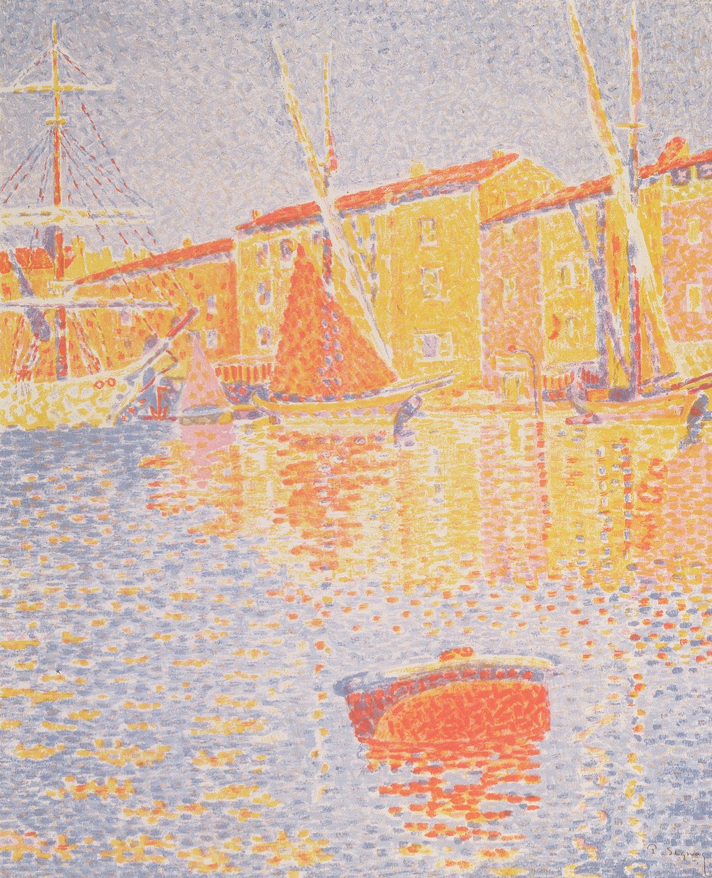 Boyar, Puerto de St. Tropez, 1894 de Paul Signac