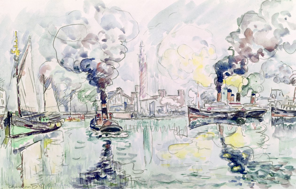 Cherburgo, 1931 de Paul Signac