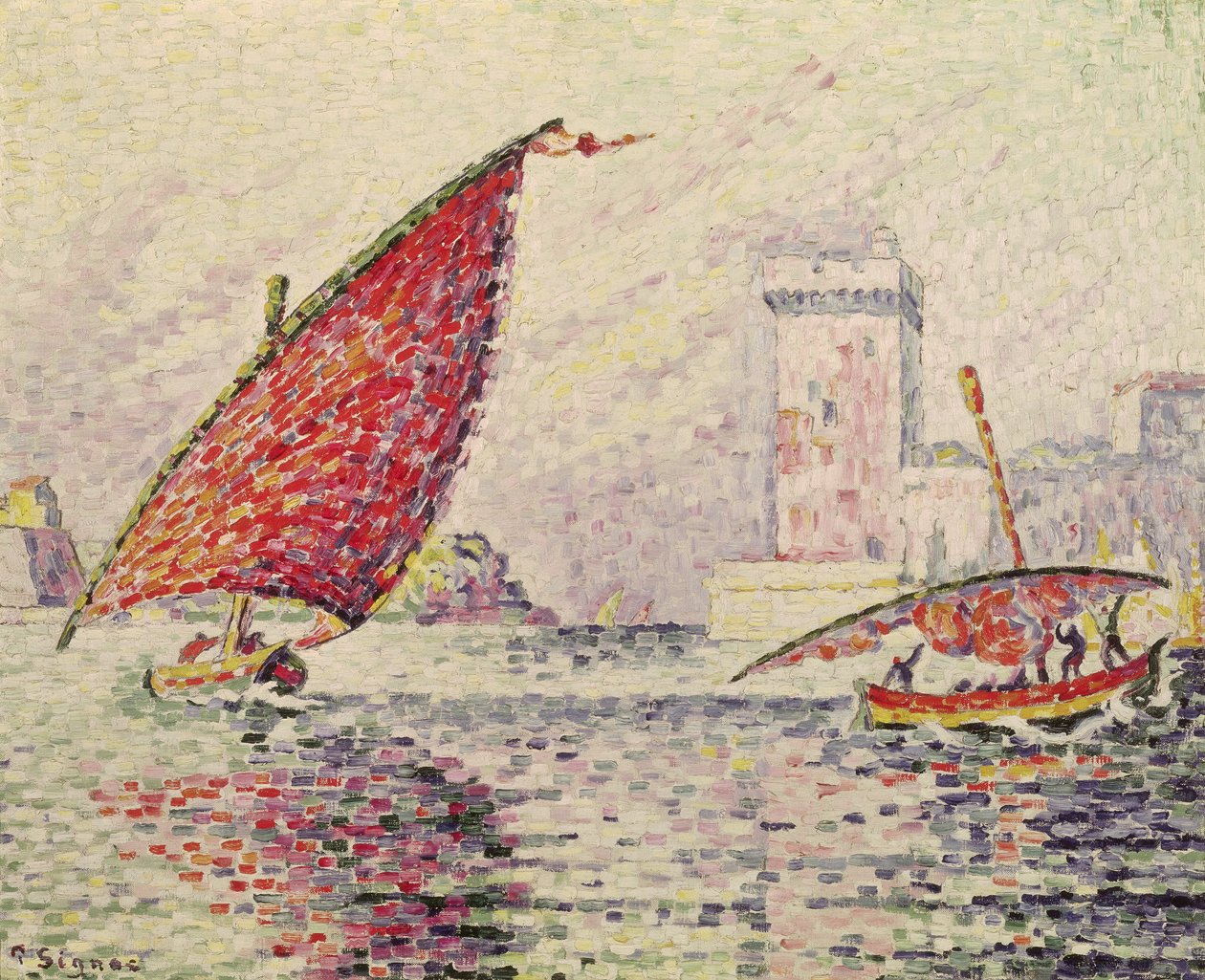 Fuerte Saint-Jean, Marsella, 1907 de Paul Signac