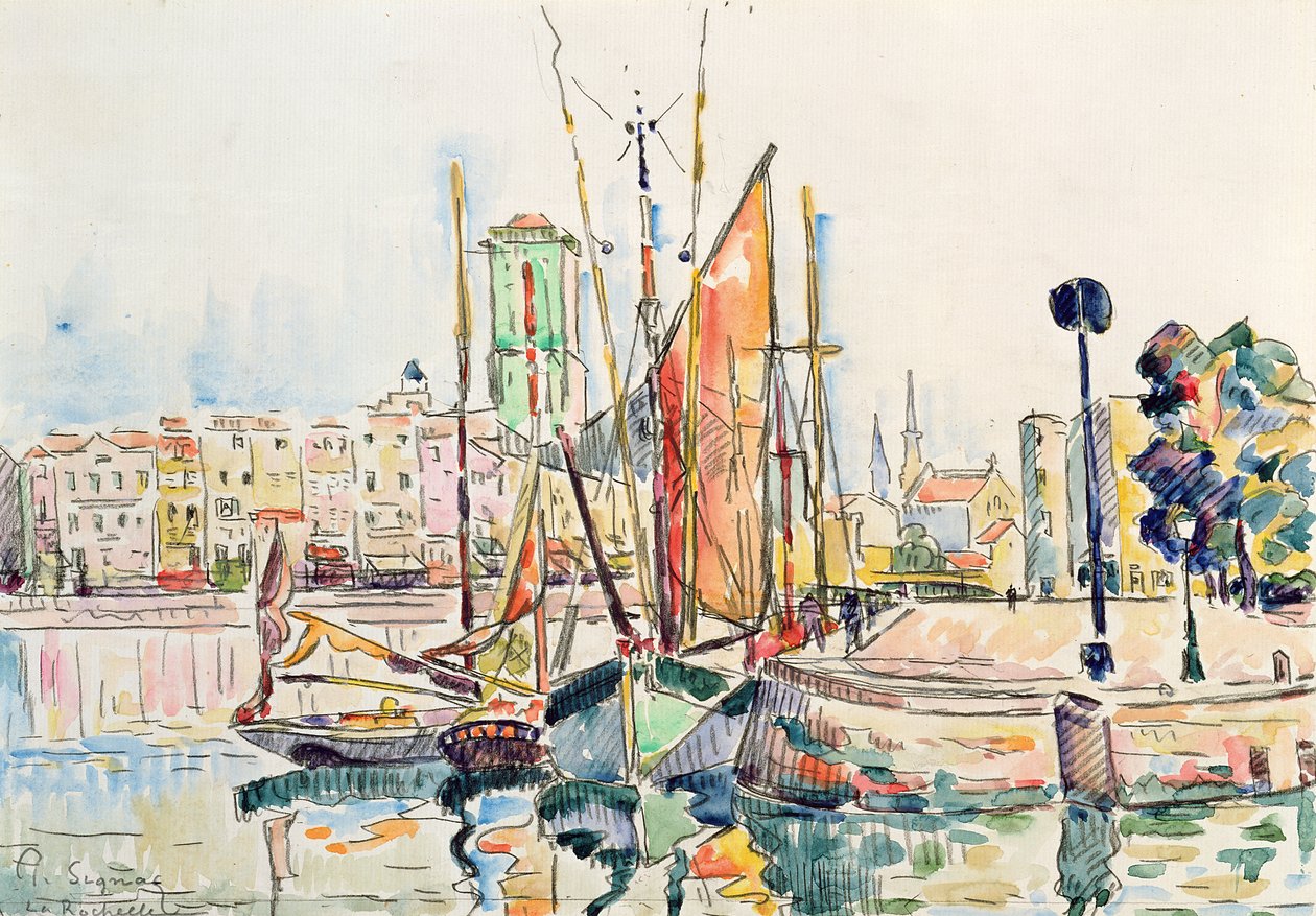 La Rochelle: Barcos y casas de Paul Signac