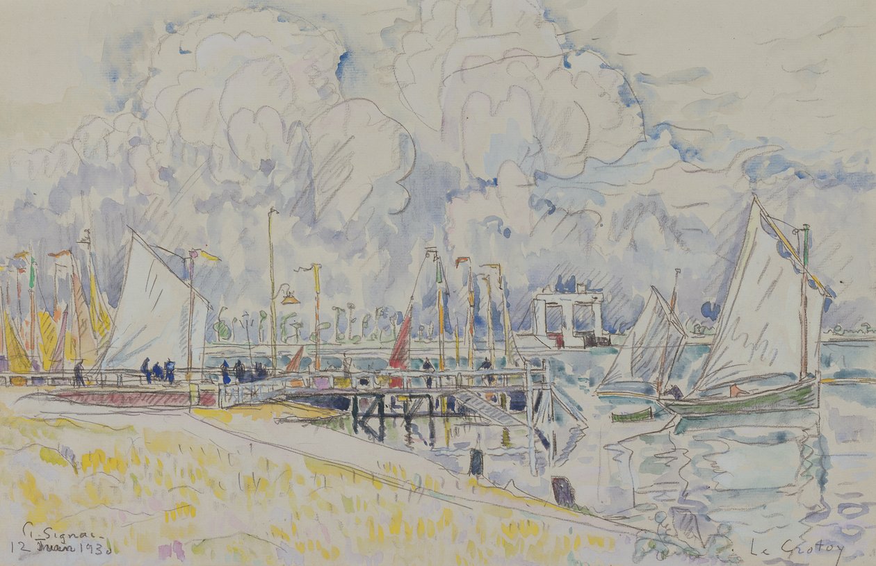 Le Crotoy, 1930 de Paul Signac