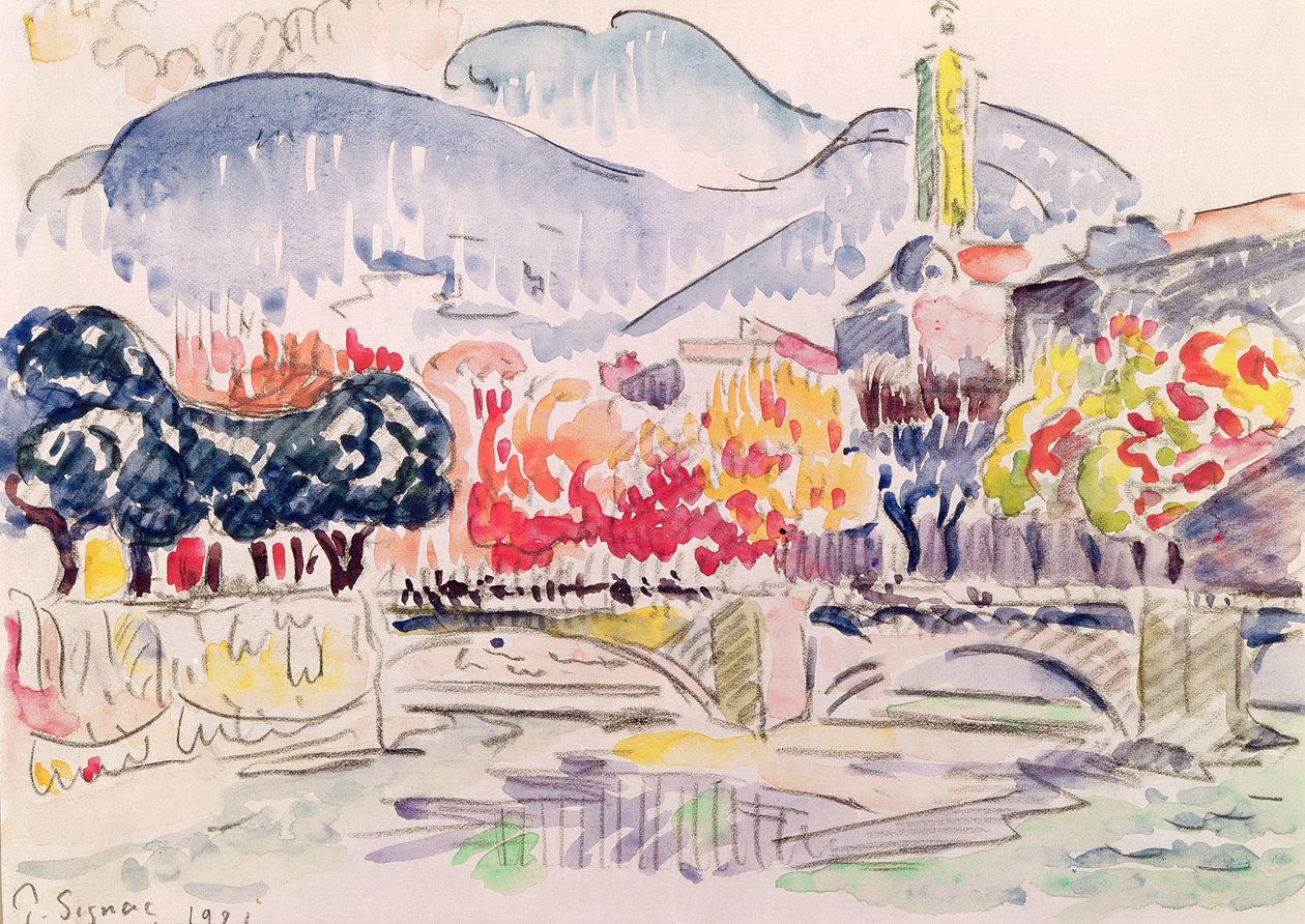 Le Paillon, Niza, 1921 de Paul Signac