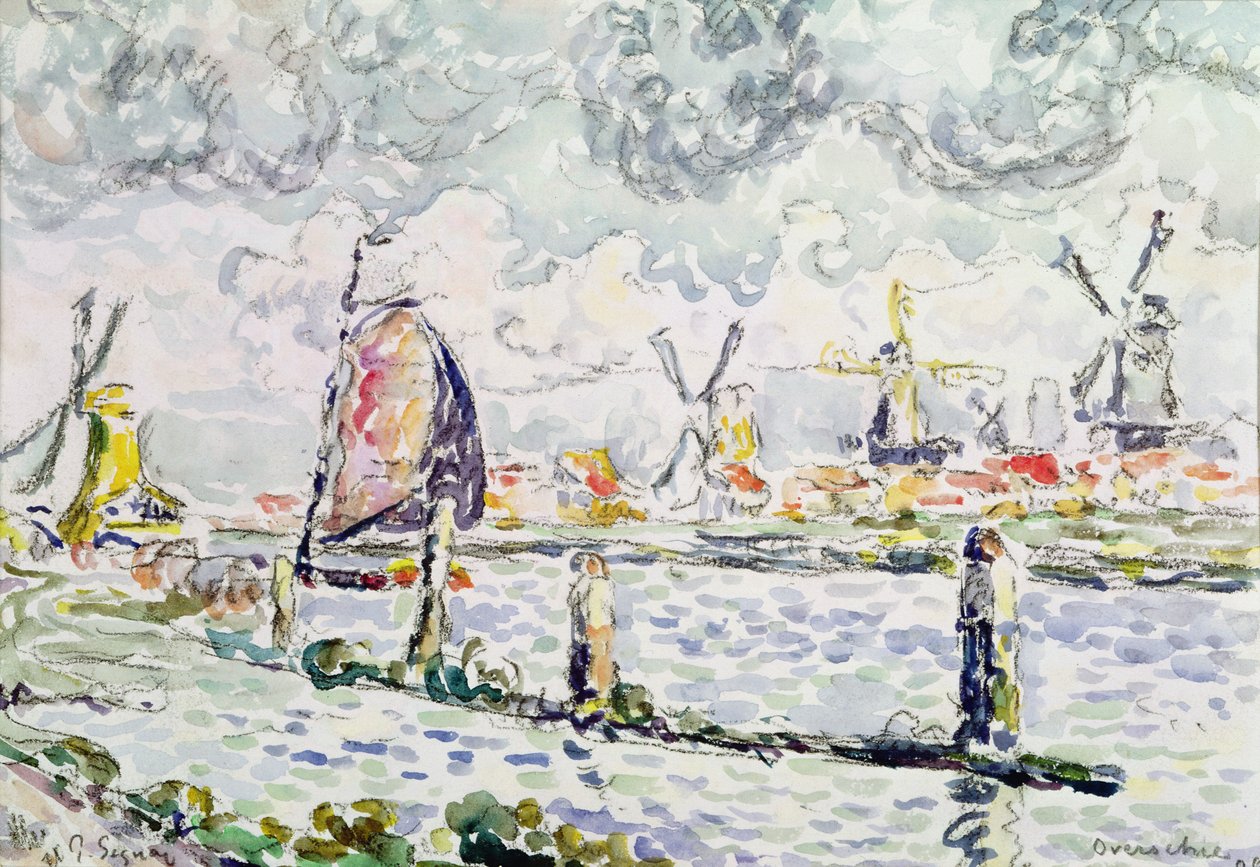 Overschie, 1906 de Paul Signac