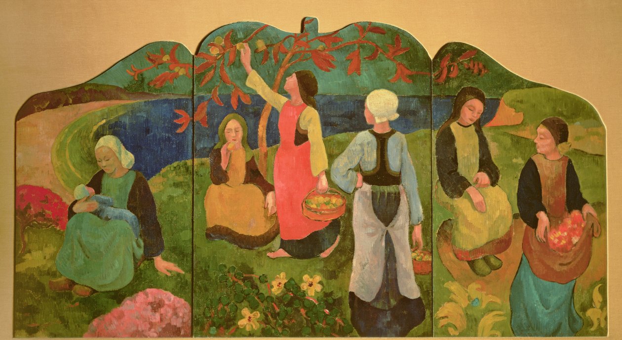 El tríptico de Pont Aven, 1892-93 de Paul Sérusier