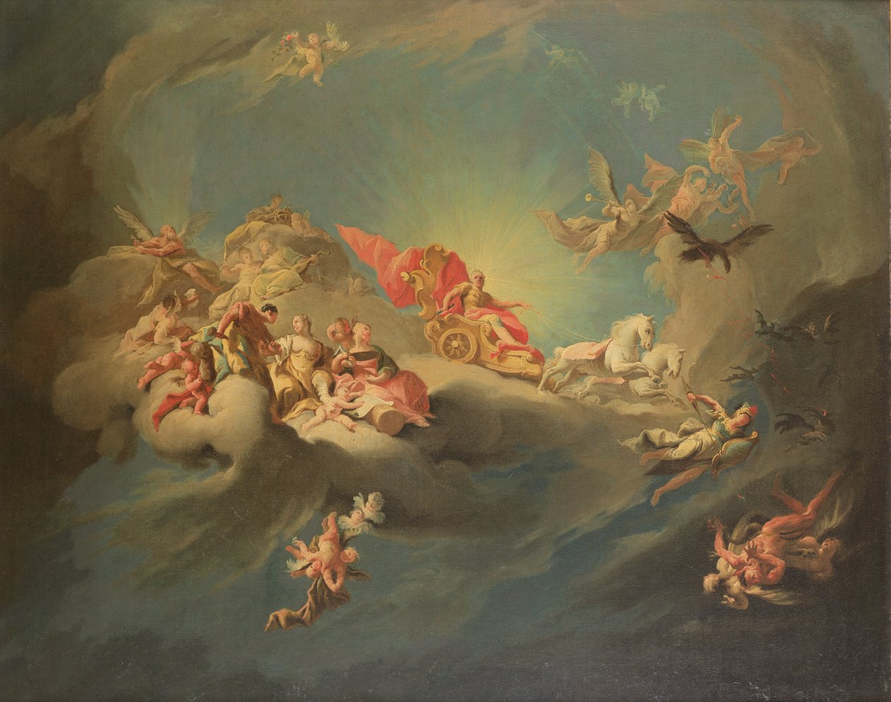 La apoteosis del emperador Carlos VI (1685-1740) en la figura de Apolo de Paul Troger