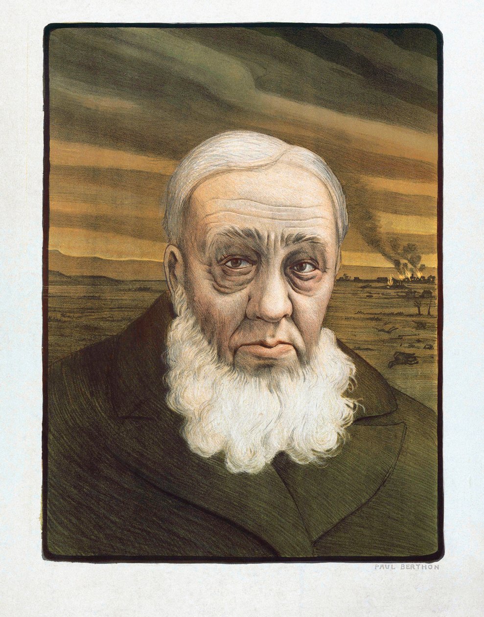 Retrato de Paul Kruger (1825-1904) de Paul (after) Berthon