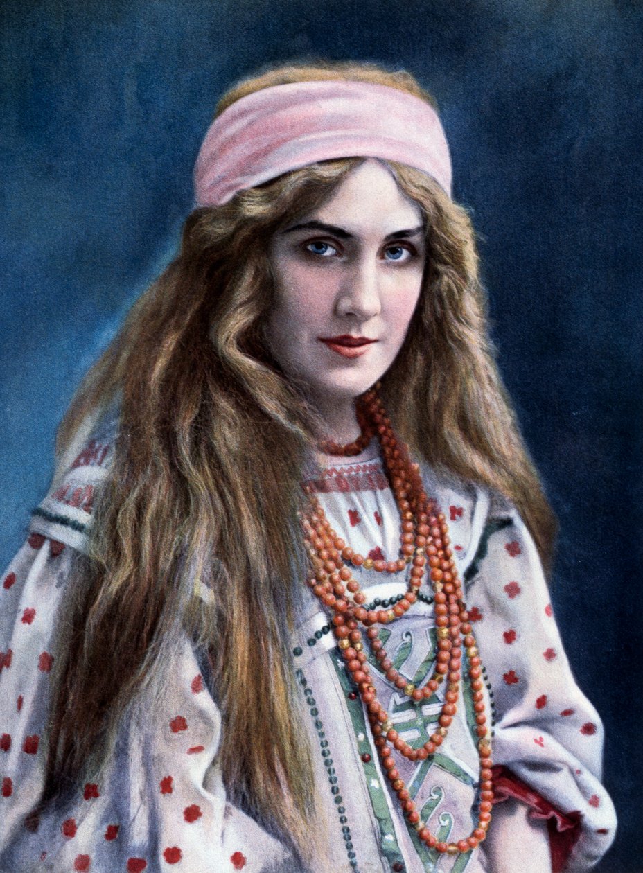 Marguerite Carre (1880-1947) en el papel de Snegourotchka, en La doncella de las nieves, de Nikolai Rimsky-Korsakov (1844-1908) de Paul (after) Nadar