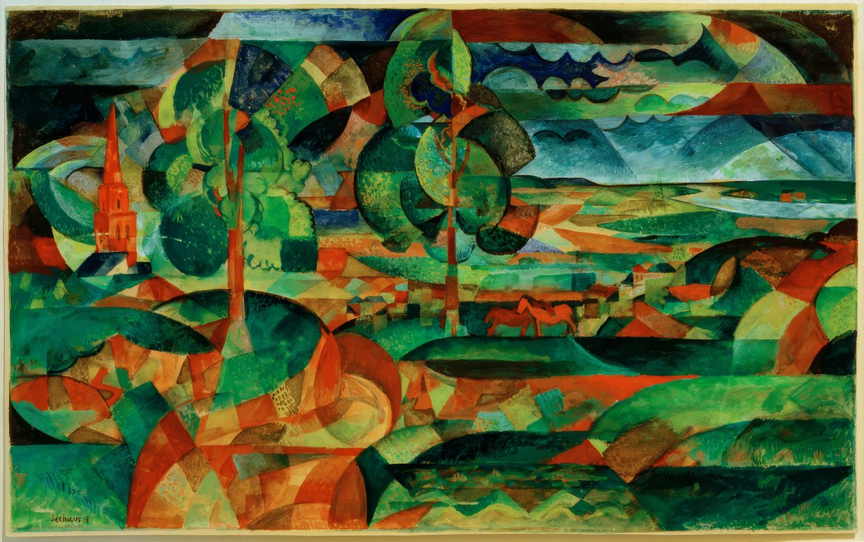 Vista en la Llanura de Paul Adolf Seehaus